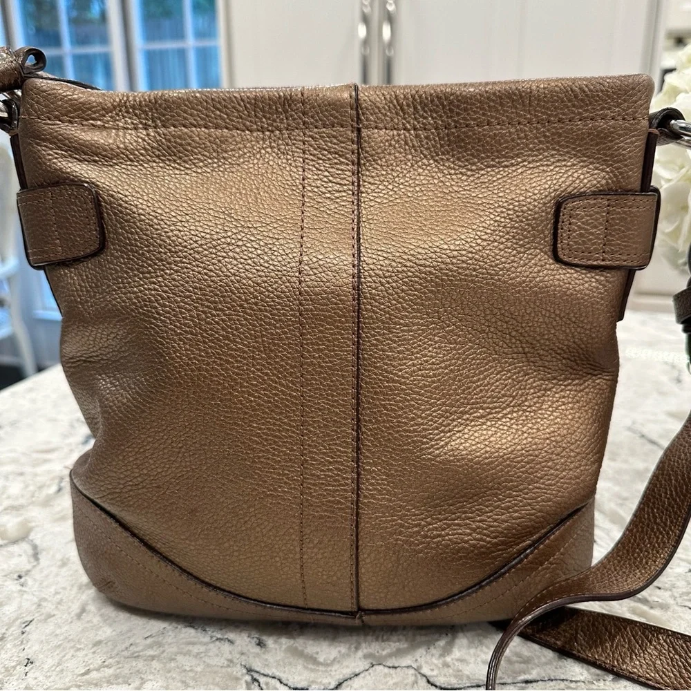 COACH Convertible Chain Duffel in Bronze, Style F19722